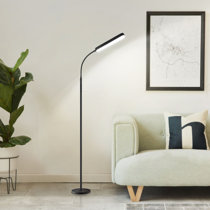 Adjustable height store reading floor lamp